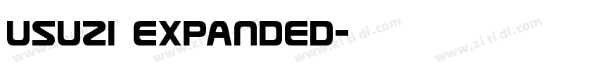 Usuzi Expanded字体转换